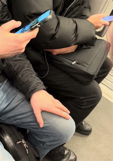 Buried in phones…forgot they were men first