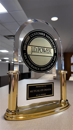 We’re honored to be named the top ranked company for customer satisfaction among life insurance providers in the J.D. Power 2025 U.S. Individual Life Insurance Study! Thank you for trusting us to help protect what matters most. | Mutual of Omaha