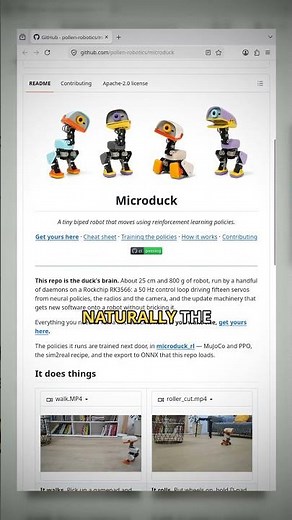 Microduck: The Tiny Robot That Walks with AI