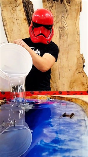 Open Ocean Star Wars Table 🌟🌊 Link In Bio For A Table Quote 👆 . #epoxy #epoxytable #woodworking #epoxywood #ocean #diy #table #diningroom #starwars #starwarsfan #starwarsnerd #mancave #movienight #oceanvibes #starwarslife #milleniumfalcon | Backyard Resin