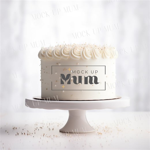 Cake Topper Mockup - JPEG Stock Photo (digital Download) - Etsy