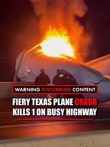 A desperate rescue effort unfolds after a business jet slams onto a Texas highway and catches fire. Video shows the aircraft blocking part of Loop 20 in Laredo while first responders and civilians rush toward the burning wreckage, trying to smash cockpit windows and pull people to safety. Officials say six people were onboard when the plane crashed. One person has died, though authorities have not yet clarified whether the fatality occurred in the aircraft or on the ground.