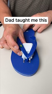 Dad's flip flop hack This original video was produced by Network Media, LLC and Zore & Tomek | Creative Crafting