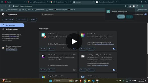 #day185 #webdevelopment #browserextensions #dsa #javascript #codingjourney | Sumanraj Bera