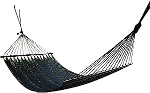 American Hammock (with Spreader bar) (Black, Cotton)