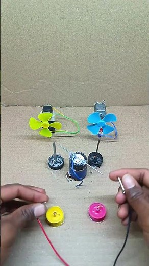 Simple DC Motor Switch Mechanism ⚡ DIY Science Project