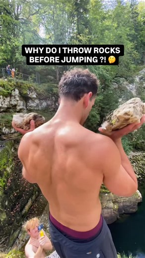 Côme Girardot | No — cliff jumpers don’t throw rocks reduce the water surface tension to soften the impact at landing. Here are the five real reasons why... | Instagram