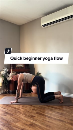 Join me for a quick and gentle beginner yoga flow! This clip is perfect for those new to yoga. It’s a gentle full body stretch and will help you to feel great in just a short amount of time. Watch the full 15-minute class on my youtube channel. #yogaforbeginners #fullbodystretch #nopropsneeded #beginnerworkout #beginneryoga