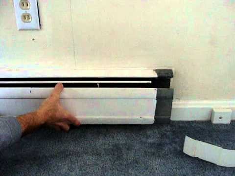 Remove baseboad register cover