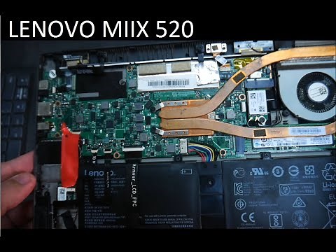 How to open Lenovo Miix 520 (screen or battery changing process)