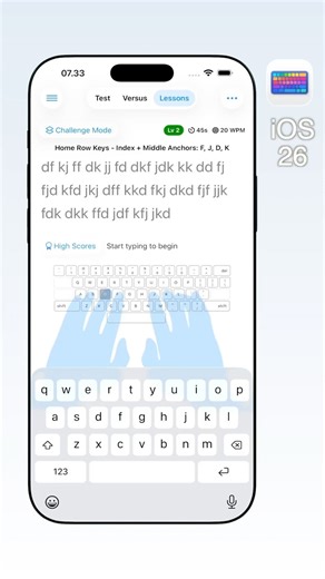 ClickClack – Now with iOS 26 Liquid Glass ✨ #ios26 #typing