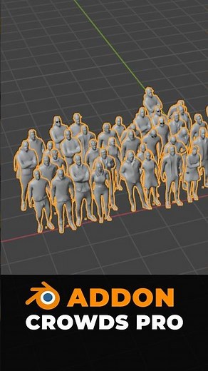 Best FREE Blender Addons - Create animated 3D crowds with just a few clicks!