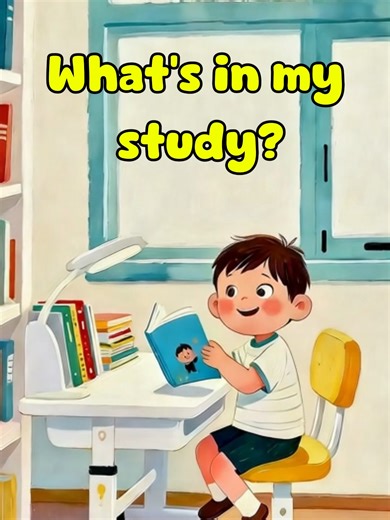 Study Room Vocabulary for Kids | Slowly English