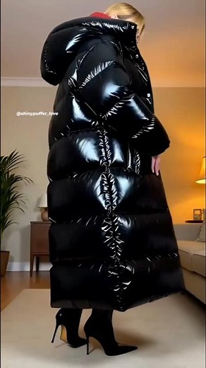 Long puffy coat and down jacket