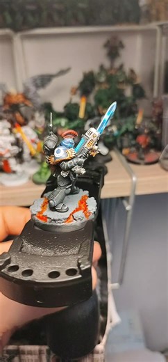 Only pauldron missing. Another character for deathwatch. Maybe lieuteniant or even captain? #kitbash #models40k #warhammer #spacemarines #40k #spacemarine #fyp #foru #poland #polska #dlaciebie #warhammer40k #deathwatch #ultramarines40k #warhammer40k