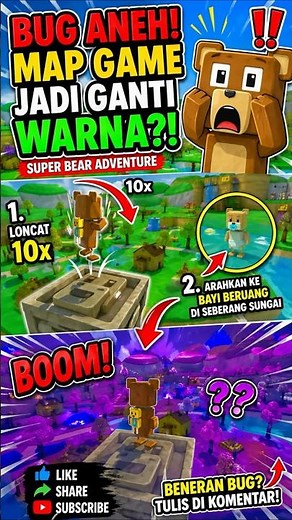 NEW BUG IN SUPER BEAR ADVENTURE?! THE MAP SUDDENLY CHANGES COLOR!! 😱
