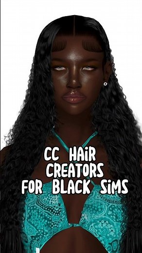 The Sims 4 Alpha CC Hair Recommendations #thesims4 #videogames #game #foryou #sims4cc #hair #trend