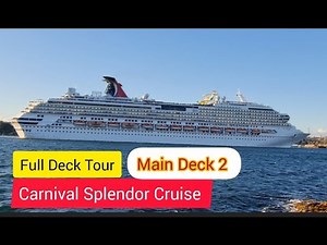 Carnival Splendor Cruise Main Deck 2 Full Deck Tour