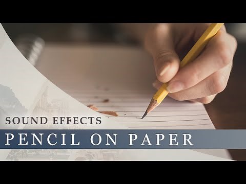 Sound Effects - Pencil On Paper | Writing, Drawing, Shapes, Lines, Scuffs, Dots, Dashes