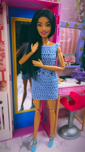 Cute DIY Crochet Dress #barbie #crochet #diy #crafts