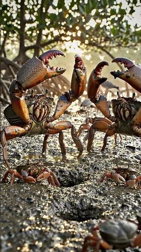 Why Fiddler Crabs Wave Their Giant Claws | Nature's Silent Language#TheAmazingLifeOfFiddlerCrabs#Man