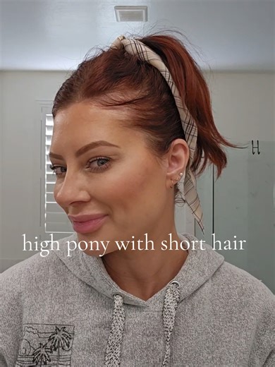 High Ponytail Tutorial for Short Hair
