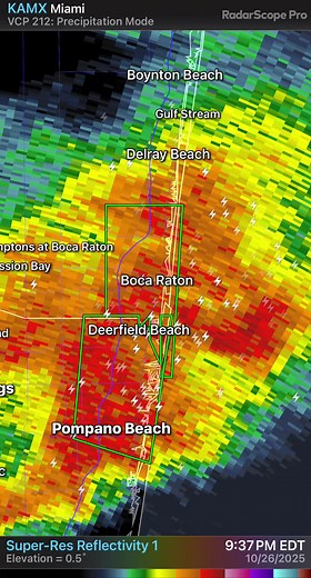 18K views · 25 reactions | UPDATE: Flash Flood Warning issued for Boca Raton, Highland Beach until 12:15 AM. Torrential rains continue across southeastern Palm Beach County. Flooding of some roadways is occuring. | Cris Martinez, Chief Meteorologist WPBF | Facebook