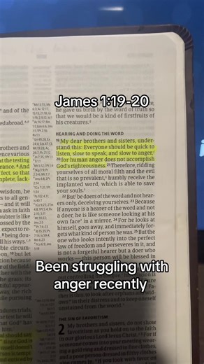 James 1:19-20. I keep coming back to this verse when I find myself getting angry. #god #christiantiktok