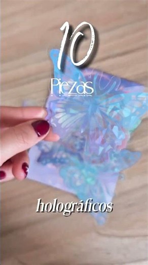 Mini stickers mariposas transparentes