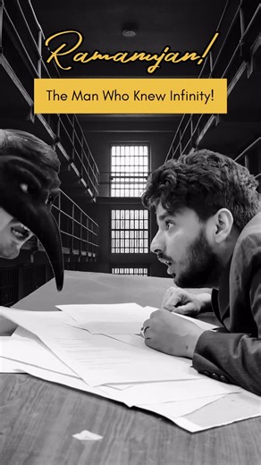 Sufiyan Alam on Instagram: "Comment your thoughts about dreams! Because Ramanujan’s Dreams shaped infinity! The reason we say that “Ramanujan was the man who knew infinity!” Actors: @abhishekdixit22 @sufitramp Writer, Editor, Director: @sufitramp DOP: @c_at_eye #ramanujan #dreams #mathematics #sciencefacts #physics"