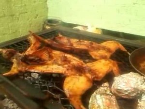 Conejo Asado al Carbón