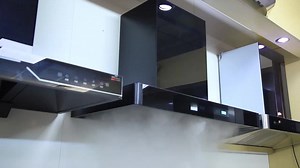 Top Sales Wall Mounted Black Chimney Kitchen Smart Range Hood 24 36 Inch Extractor Cooker Hood with Voice/gesture/touch