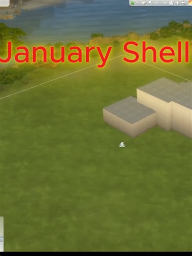 January Shell Challenge - Sims 4 Speed Build