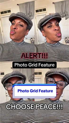 ALERT!!! TikTok Is STILL Pushing this feature!! Try the Photo Grid Feature, & Choose PEACE!!! #photogrid #features #fyp #choosepeace #peaceovereverything