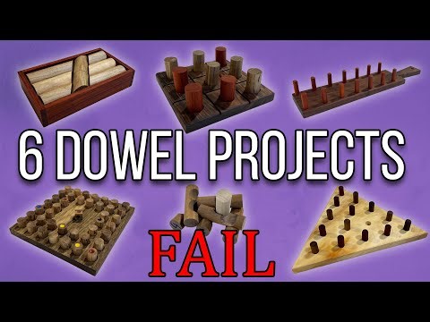 6 Woodworking Projects With Dowels | 5 Easy & 1 HARD