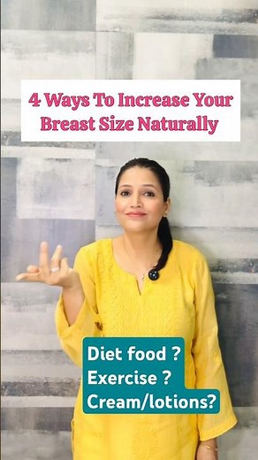 🌸 How to Increase Breast Size Naturally | Home Remedies, Exercises & Tips
