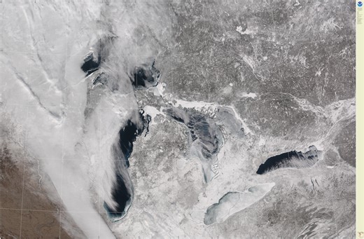 World’s largest freshwater lake rocketed to being half-covered with ice this week
