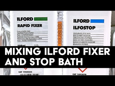 Mixing Ilford Fixer and Stop Bath for Black & White Film Developing