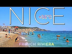 [4K] NICE 🌍 FRANCE 🇫🇷 | +36°C French Riviera Côte d'Azur 🌴WALKING TOUR SUMMER 2026