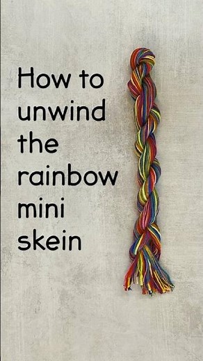 How to Unwind the Mini Yarn Skein