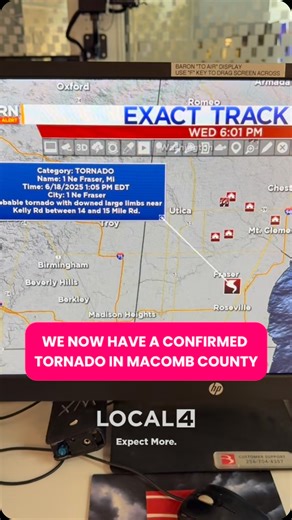 688 reactions · 44 comments | CONFIRMED TORNADO️Stay with Local 4 and the 4Warn Weather App Wednesday night as more storms are heading our way. | WDIV Local 4 / ClickOnDetroit | Facebook