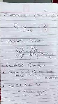 MTH100 Final Term Formula Sheet | Complete Math Formulae for Final Exam Preparation