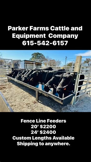Parkerfarmscattleandequipment.com Call 615-542-6157 These feeders are built to last. Heavy Duty. #cattlefeed #beef #cattle #farmlife #farming #parkerfarmscattleandequipmentcompany | Parker Farms Cattle and Equipment Company