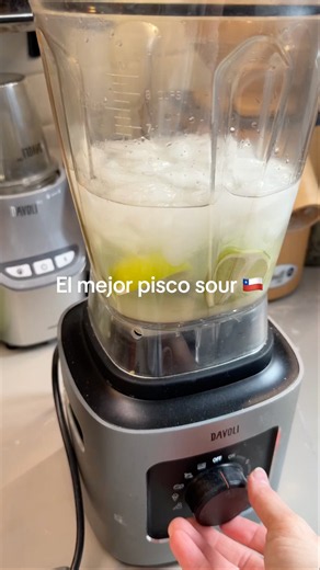 Pisco Sour delicioso en licuadora Davoli Power Blender