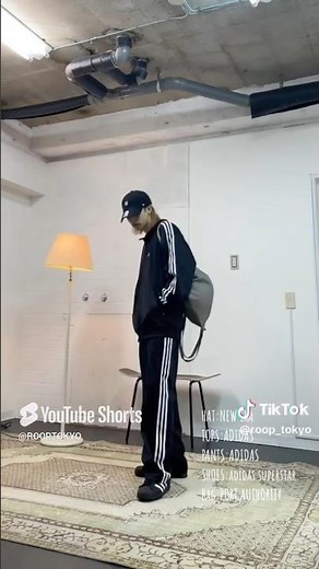 adidas ジャージセットアップコーデ #dickies #ディッキーズ #adidas #アディダス #トラックジャケット #トラックパンツ #セットアップ