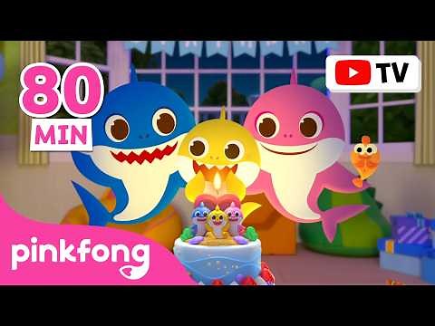 🦈💙 Best Baby Shark Episodes Only | Birthday Special | 80 Minutes | Pinkfong Official