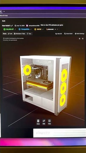 Build Your PC with 3D. #computer #3d #build #websites