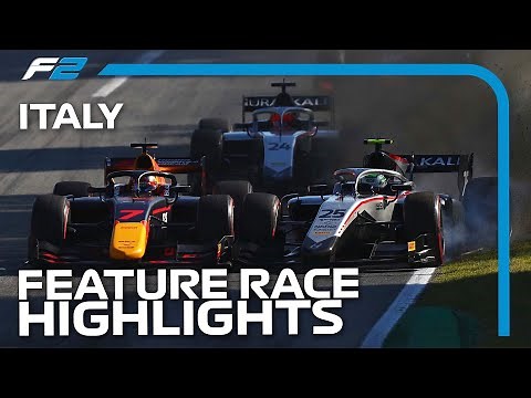 F2 Feature Race Highlights | 2020 Italian Grand Prix