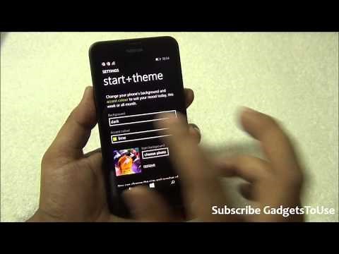Show More Tiles in Row, Add Custom Background on Home Screen on Windows Phone 8 1 Lumia 630
