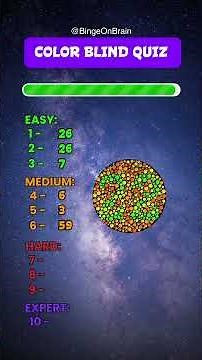 🎨 Colorblind Quiz! Test Your Vision: Guess the Number! 🎨 🤔🔥